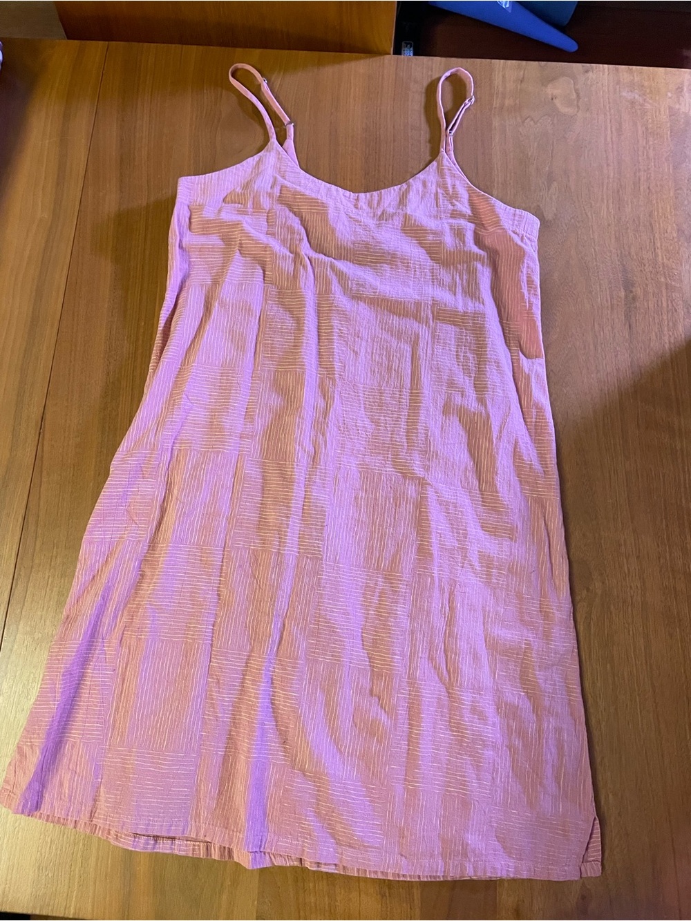 Sleeveless Pink Slip Dress with Adjustable Straps